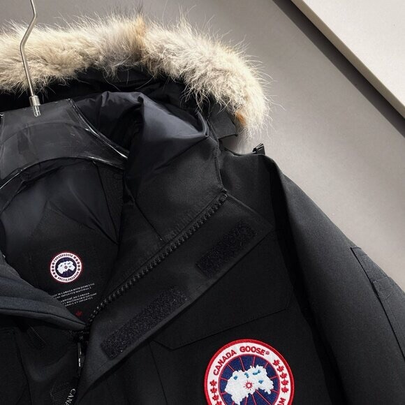 Canada Goose Black Performance Jacket with Fur Trim - Picture 4 of 9